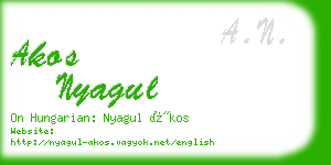 akos nyagul business card
